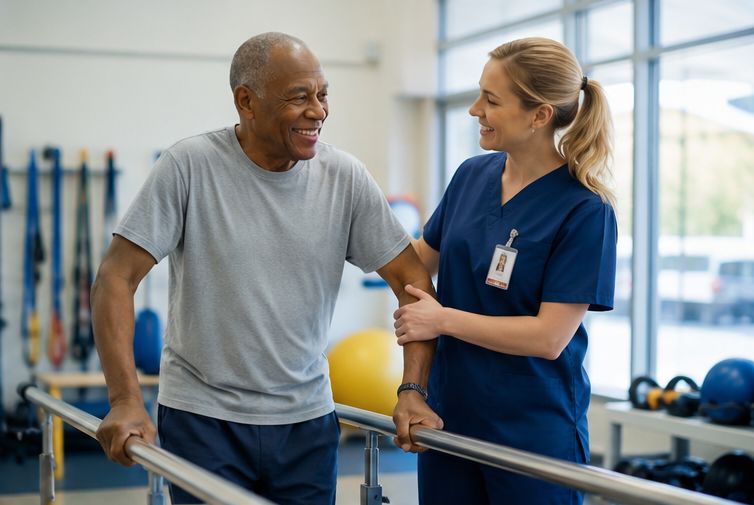 Residents in rehab at Belhaven Nursing & Rehabilitation