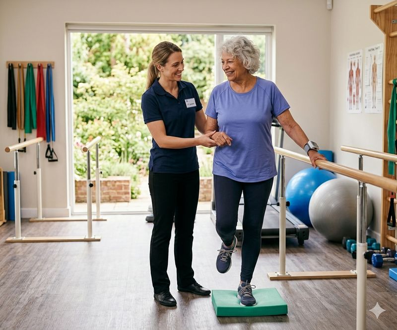 Physical therapy session at Belhaven Nursing & Rehabilitation